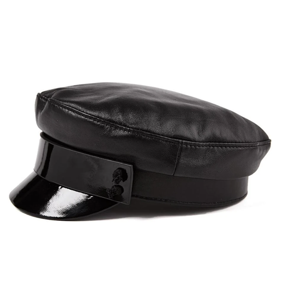 La Spezia Women Leather Sailor Cap 