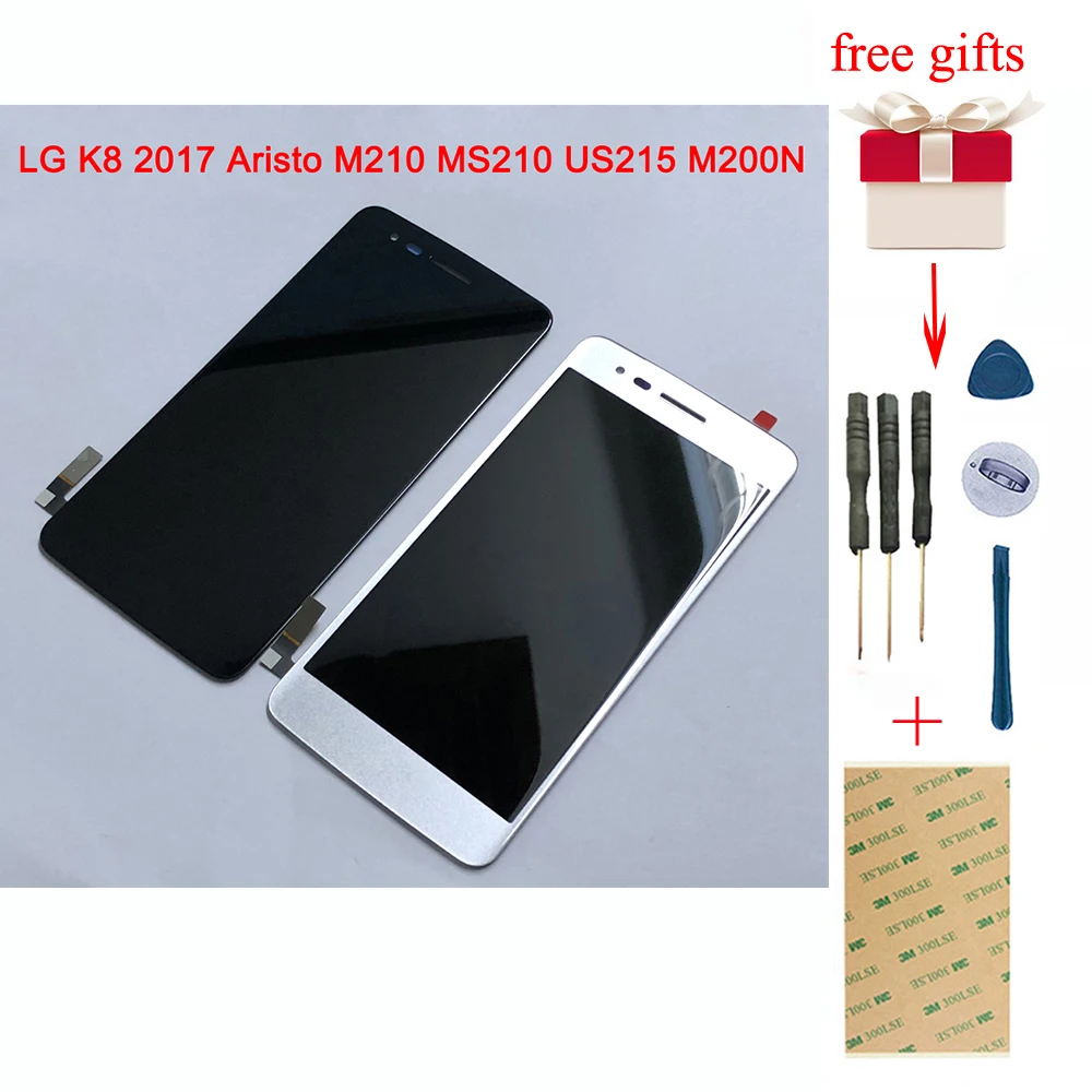 ЖК-дисплей для LG K8 2017 ЖК-экран Aristo M210 сенсорный MS210 M200N US215 сенсорная панель в сборе