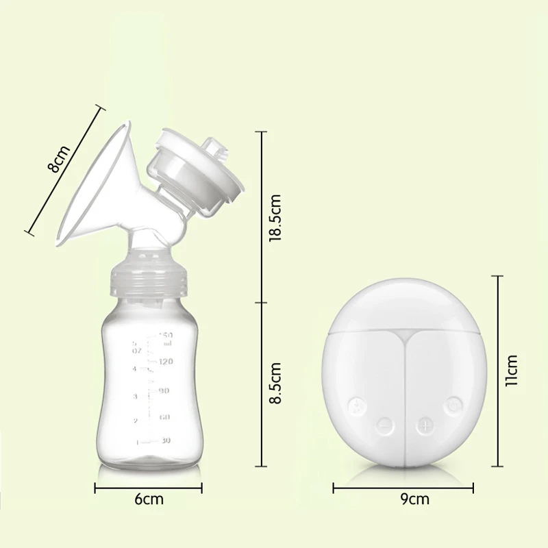 Double Electric Baby Breast Pump Powerful Suction Nipple USB Pump With Baby Milk Bottle Cold Heat Pad Breast Feeding Tool BB5173 (7)