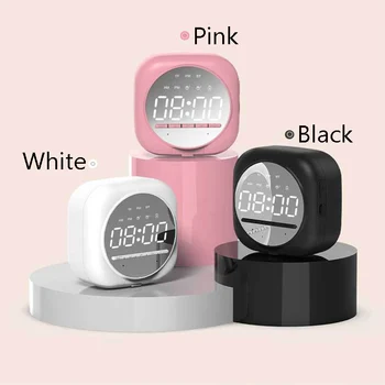 

2020 New LED Mirror Alarm Clock Digital Snooze Table Clock Wake Up Light Electronic Large Time Display Home Decoration Clock