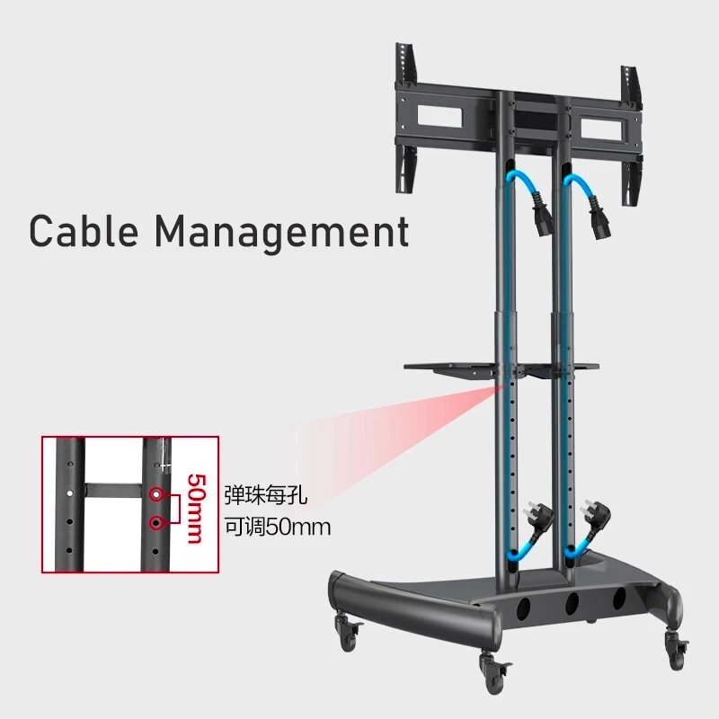 NB North Bayou - Soporte Para TV Móvil Con Ruedas Para Pantallas LCD