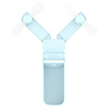 Топ предложения Мини Портативный двойной складной вентилятор Usb карманный складной Вентилятор 2 режима использования маленький Электрический ручной вентилятор бытовой Appl