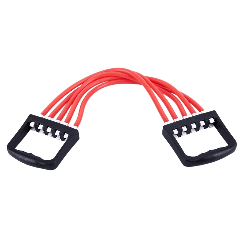 Топ!-красный портативный внутренний Спорт поставка груди расширитель Съемник упражнения фитнес сопротивление Эластичный кабель веревка
