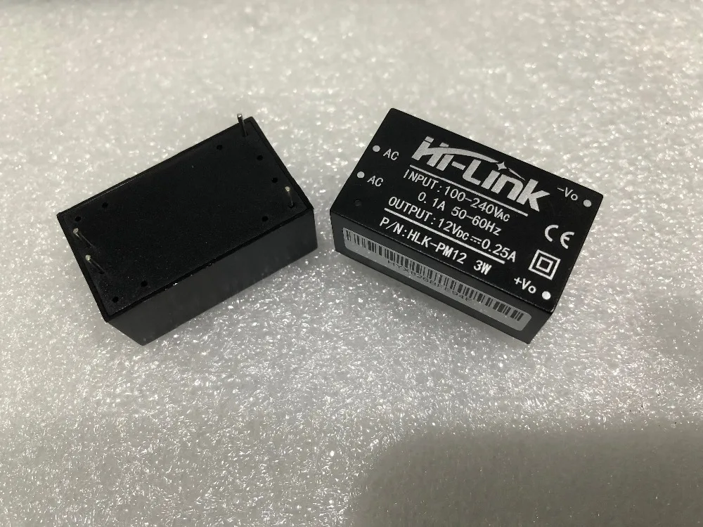 5 шт. HLK-PM12 ac-dc 220 В до 12 В понижающий модуль питания преобразователь Интеллектуальный бытовой выключатель HLK-PM12 UL/CE