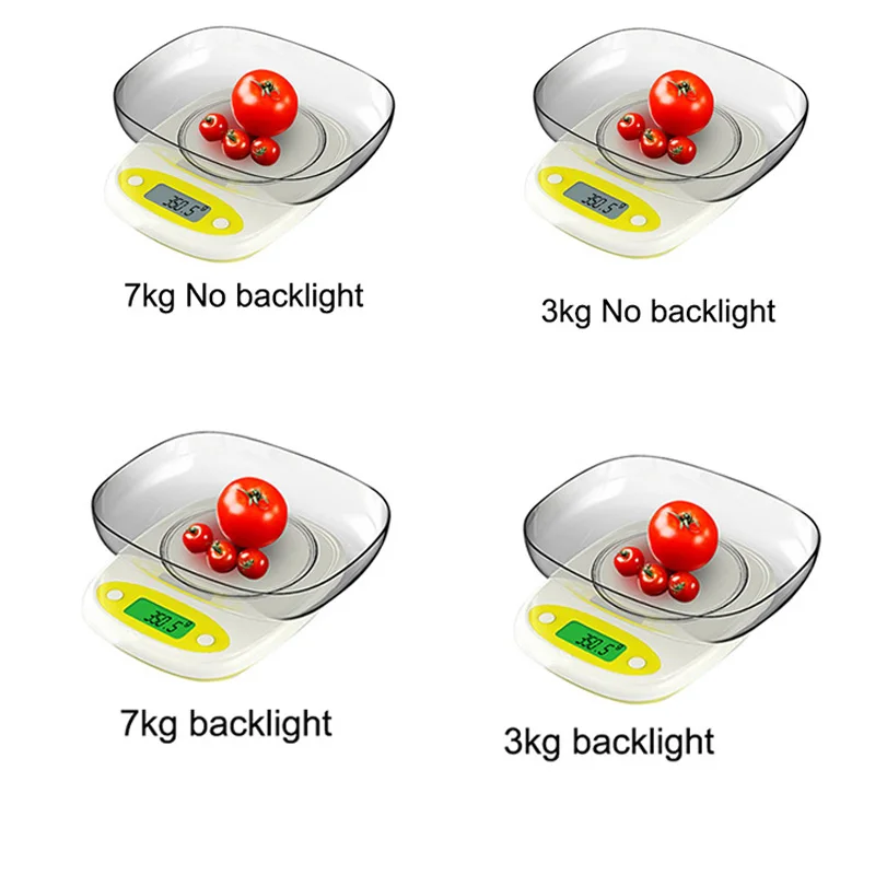 7 кг/3 кг 0,1/1 г кухонные весы 3 стиля Высокоточный ЖК-цифровой дисплей миниатюрные весы грамм весы для кухни измерение еды