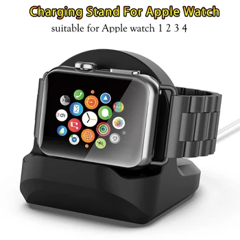 

Silicone Charge Stand Holder Station Dock for Apple Watch Series 1/2/3 42mm 38mm Charger Cable for IWatch