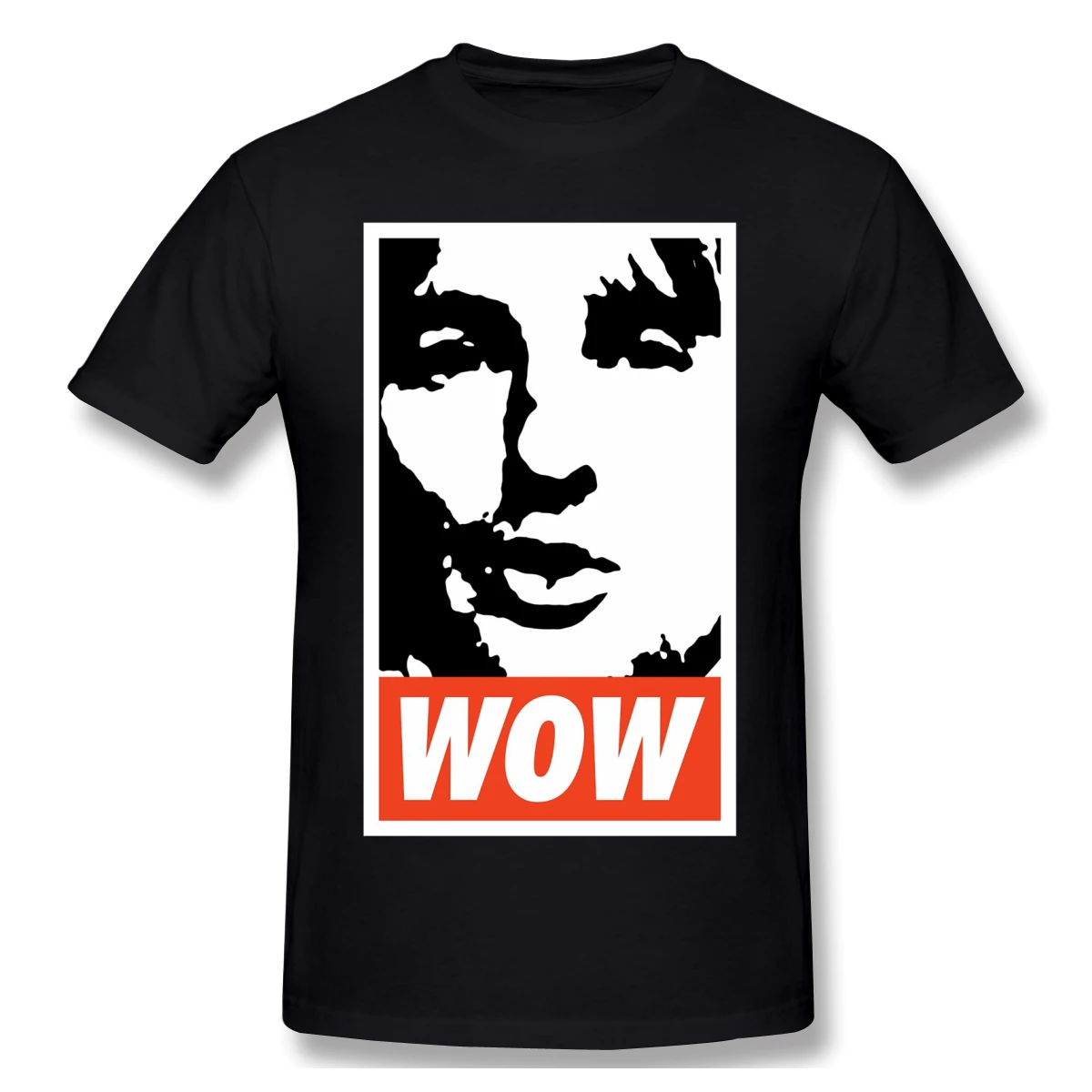 

Men T-Shirts Tops Humorous Cotton Tees Short Sleeve Wow It's Owen Wilson T Shirts Round Collar Clothing Gift Idea Plus Size