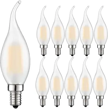Retro Led Dimmable Candle light C35 Frosted E14 220V 4W 6W Warm white 2700K Filament Bulbs Lamp For Chandelier Lighting