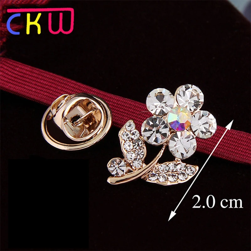 Винтажная мини-брошь CKW в форме цветка булавки для женщин бижутерия костюма из