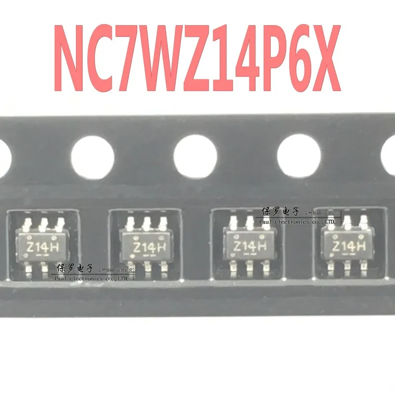 

10 шт., 100% оригинальный новый логический чип NC7WZ14P6X NC7WZ14, Шелковый экран Z14D Z14H SOT-363, в наличии
