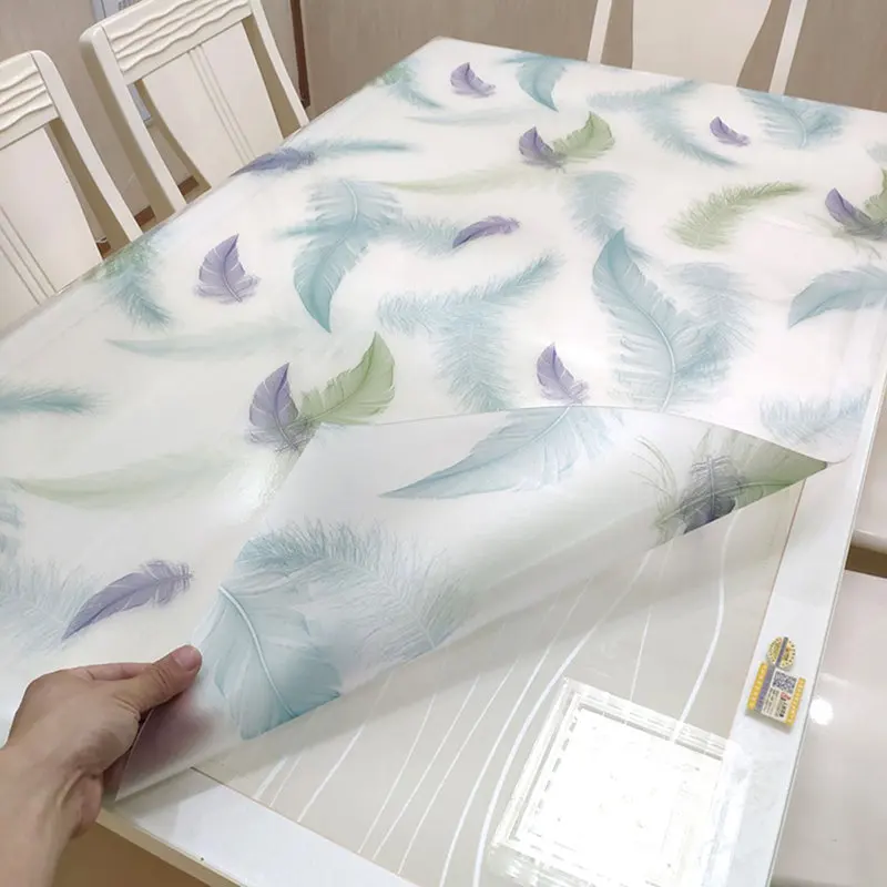 

Small and pure and fresh tablecloth Rectangle Desk Mat Home Decor Desk Mat PVC Dining Oilproof Tablecloth Waterproof Tablecloth