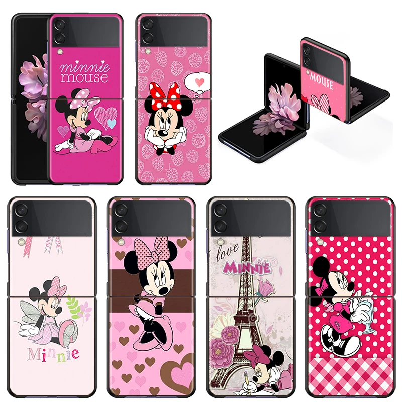 耐衝撃ハード折りたたみ新しい携帯カバーミニーミッキーマウスディズニーサムスンギャラクシーz 3 5グラム黒fundas電話ケース フリップケース Aliexpress