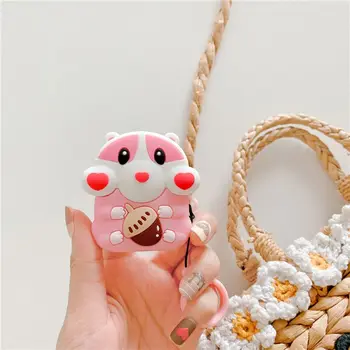 

Cute Chestnut Rat Protective Case Silicone Cover Shell Protector for Airpods 1/2