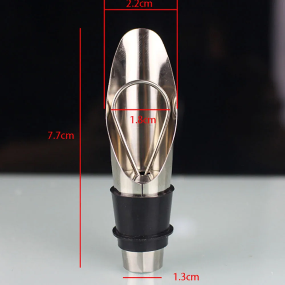 Stainless Steel Wine Stopper Pouring Device Dual Wine Bottle Stopper Guide Liquor Pourers Free Flow Bottle Brand New