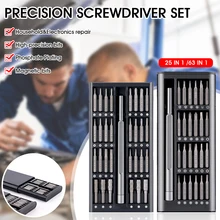 

Multi-Function Screw Driver Magnetic Bits Set Precision Repair Tool Kits For Home Phone Laptop Rotary Handle Repair Tools