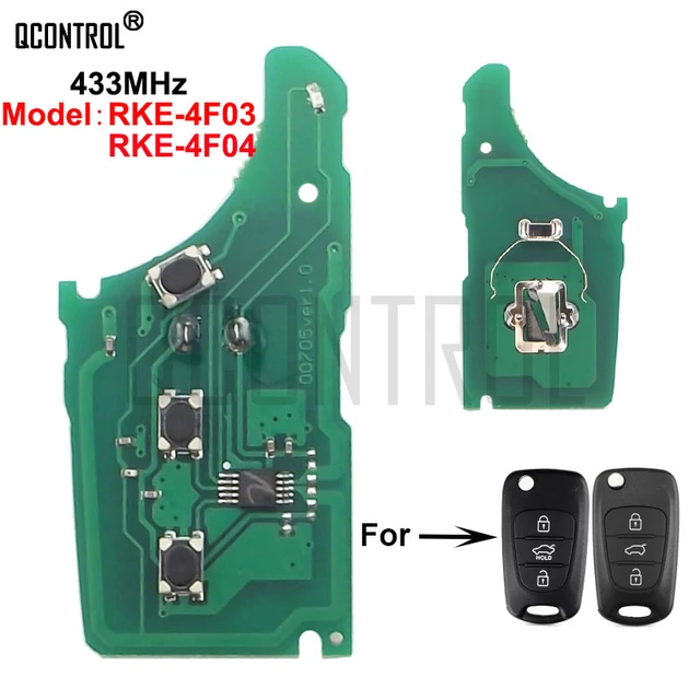 EllYECU-Clé de voiture télécommandée à rabat, porte-clés de remplacement, 3  boutons, 2008 MHz, puce 4D60 ID46, compatible avec Hyundai Feat 35, 20 I30  I20, 2014-433 - AliExpress