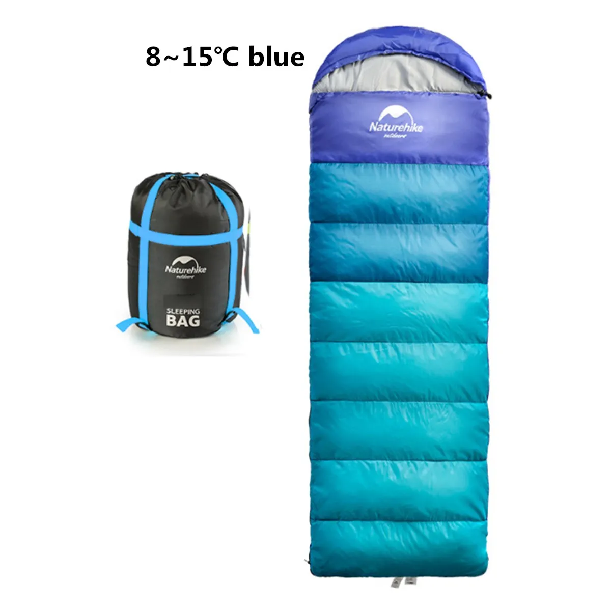 Type 3 Blue NatureHike спальный мешок для кемпинга, водонепроницаемая оболочка, легкий спальный мешок, компрессионный мешок для походов, путешествий - Цвет: Type 3 Blue