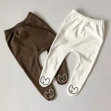 Milancel roupas de bebê estilo dos desenhos animados legging para meninas coreano bebê meninos leggings