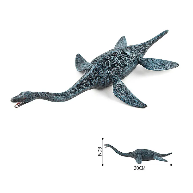 Plesiosaurus 30cm 1 шт. моделирование Динозавров Модель Юрского периода реалистичные яркие Пластиковые ассорти Фигурки Коллекция игрушек Детский подарок чехлы для мобильных телефонов - Цвет: Plesiosaurus 30cm