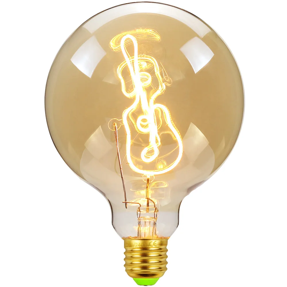 에디슨 Led 필라멘트 Led 전구 E27 빈티지 스타일 곡선 편지 홈 사랑 헬로 테이블 램프 장식 밤 램프, 거실 장식 램프