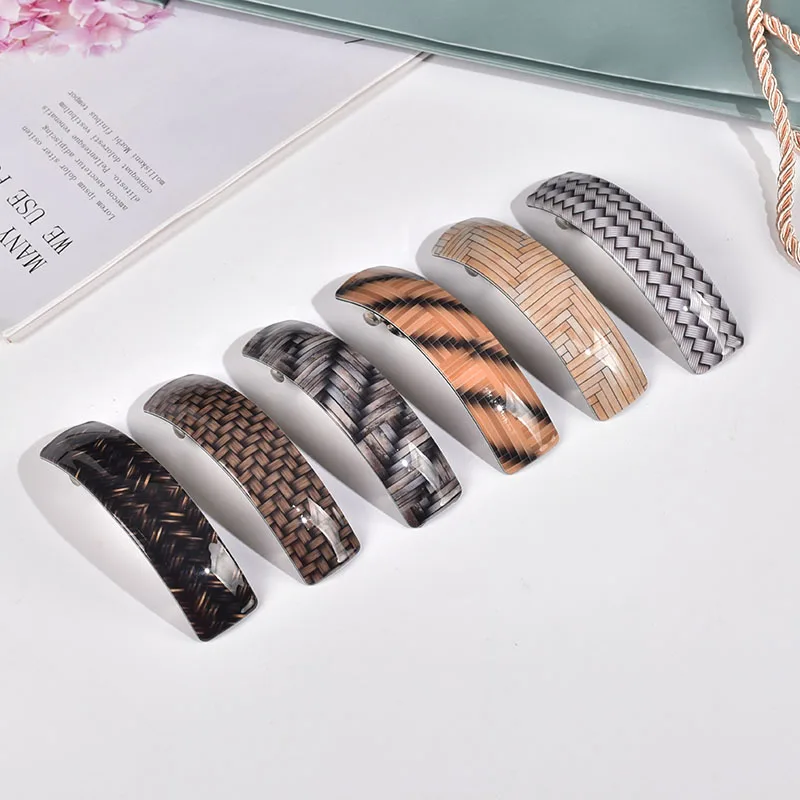 Elegant Matte Geometric Hair Clip Elegant Women Barrettes Hairpins Ponytail Holder Hairgrips Headwear Fashion Hair Accessories korean hair clips