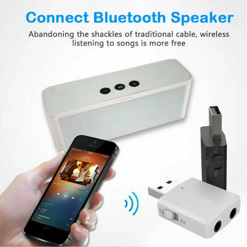 3 в 1 USB Bluetooth 5,0 передатчик приемник беспроводной аудио 3,5 мм Музыка Aux адаптер для Смартфона наушники ноутбука