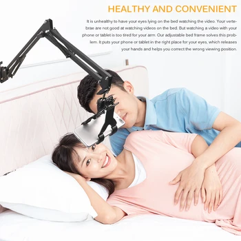 

New Adjustable Lazy Arm Tablet Stand Universal Rotating Desktop Table Holder Hands Free Cell Phone Bracket In Bed For Phone