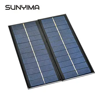 

SUNYIMA 2Pcs 5.5V 250mA Polycrystalline Solar Panel Mini Solar Cells Module for DIY Solar Charger Sunpower System 165*65mm