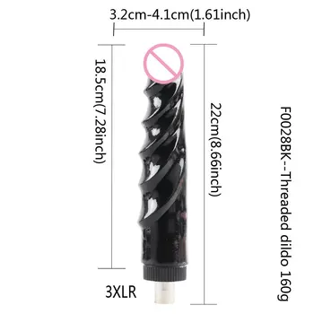 Fredorch Super Big Black Dildo for 3XLR  SEX Machine A2/F2/F3, Accessories for Love machine 5