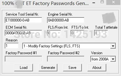 100% 2017 ET FACTORY PASSWORDS GENERATOR v0.2.9 | Автомобили и мотоциклы