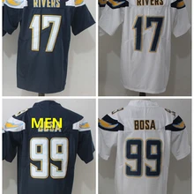 A+++ Качественная мужская футболка для взрослых Joey Bosa 99 Philip Rivers 17 Сан-Diego