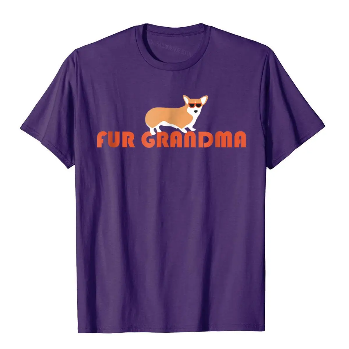 Funny Dog Shirt Fur Grandma Corgi Gift__A10688purple