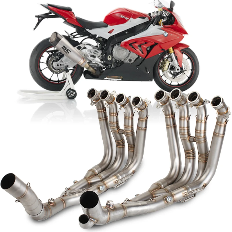 

2017 2018 Motorcycle Exhaust muffler escape Slip on For BMW S1000RR S1000R exhaust pipe For BMW S1000 modified exhaust pipe