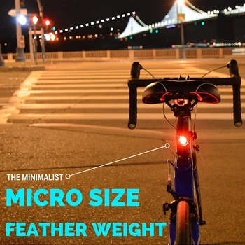

2PCWorthWhile Bike Rear Light Cycling Seatpost Taillight Saddle LED Flashlight for Bicycle Accessories Running Safety Clip Lamp