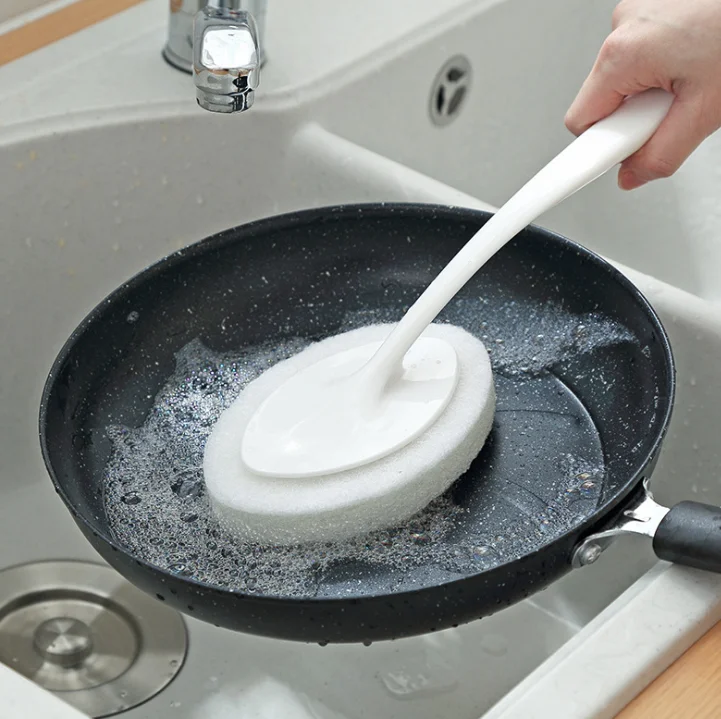 Волшебная губка Diy Чистящая губка для мытья посуды Кухня или туалет ванная комната длинная ручка щетка стереть