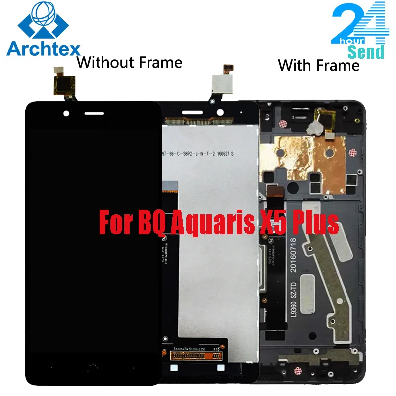 5 0 дюймов для BQ Aquaris X5 Plus ЖК-дисплей + сенсорный экран ЖК-дигитайзер стеклянная
