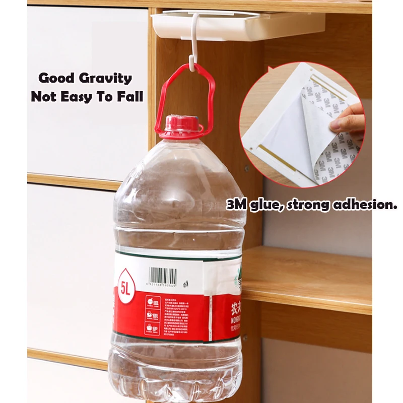 Office Organizer Self Stick Pencil Tray Desk Table Storage Drawer Box Under Desk Stand Self-adhesive Under-Drawer Storage Box