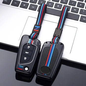 Portachiavi in lega per auto portachiavi Shell Fob per Toyota Hilux Yaris RAV4 Corolla Avensis Aygo Verso Scion TC Auris accessori supporto