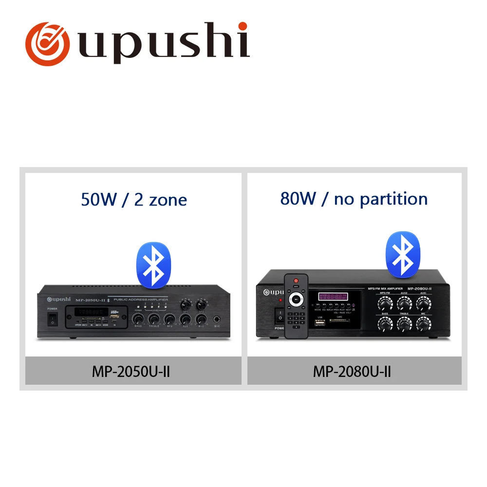 Oupushi MP-2050U Bluetooth усилитель мощности профессиональная поддержка постоянного давления sd-карта и микрофонный вход