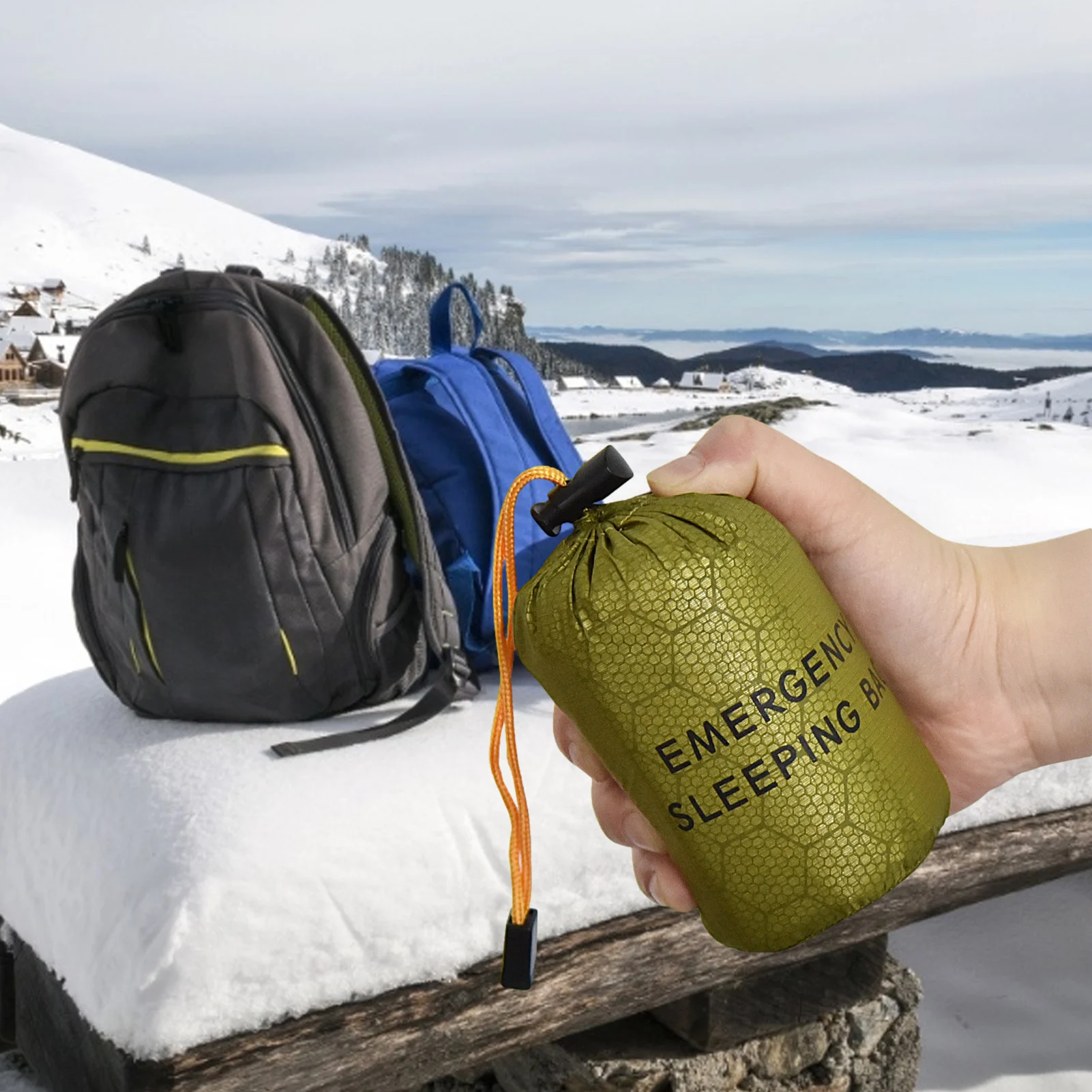 OutdoorEmergencySleepingBagThermalWaterproofLightweightBivySack