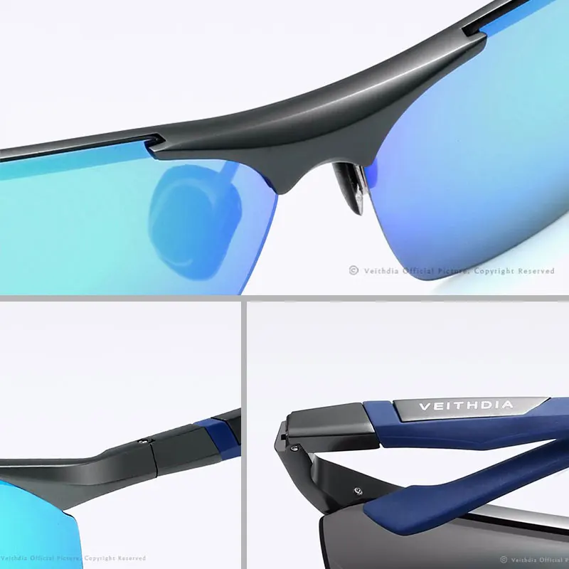 Beste VEITHDIA Gepolariseerde Zonnebril Mannen Nieuwe Collectie Merk Designer Zonnebril Met Originele Doos gafas oculos de sol masculino 6589