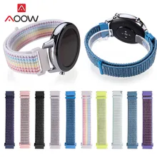 20 мм 22 мм нейлоновый ремешок с застежкой-липучкой для samsung Galaxy Active 42 мм 46 мм быстросъемный ремешок для браслета для gear S3