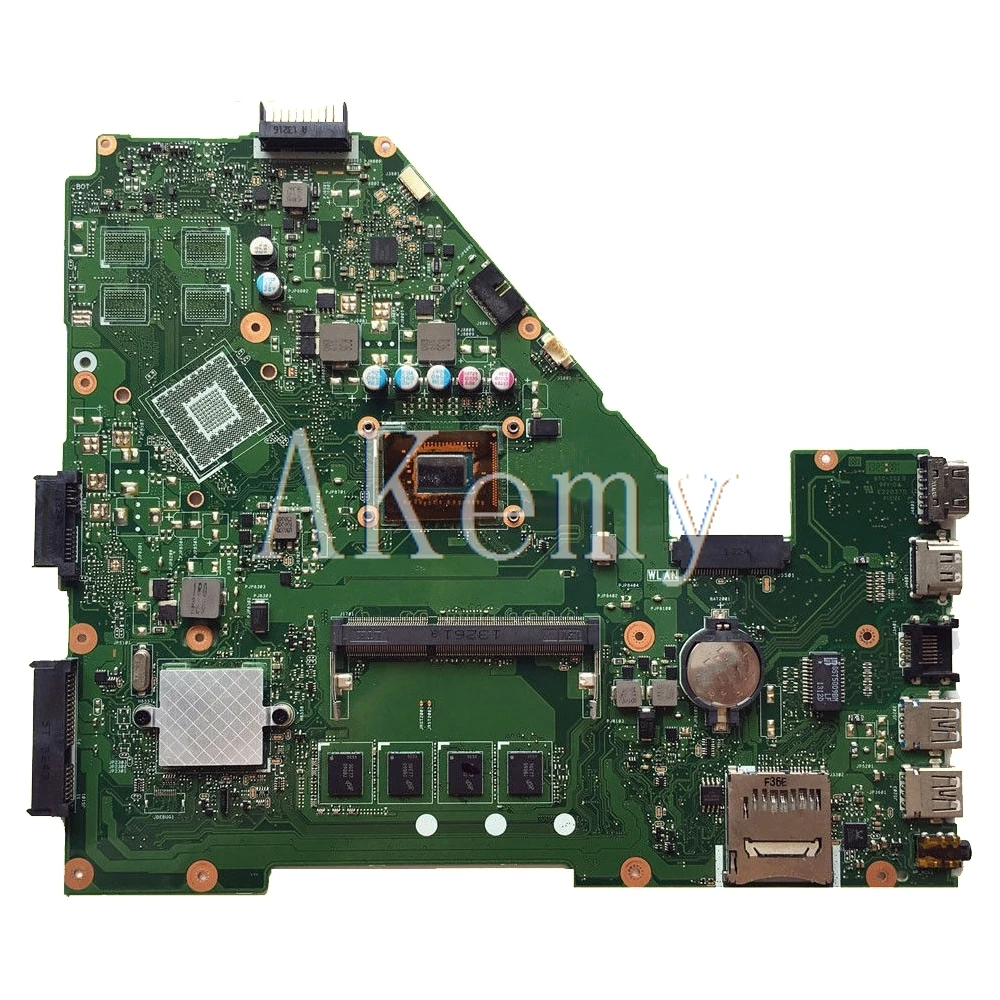 Akemy X550CC материнская плата для ноутбука ASUS X550CA X550CL R510C Y581C X550C A550C оригинальная материнская плата 4GB-RAM 1007U/2117U Процессор
