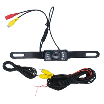 

Car 7Led Reversing Camera License Plate Car Camera Hd Rear View Camera Suitable For All Car