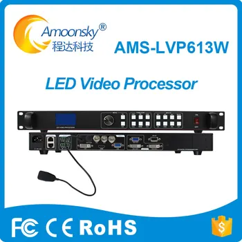 

led video scaler with wifi ams-lvp613w full color led display controller support linsn send card ts802d for led signage screen