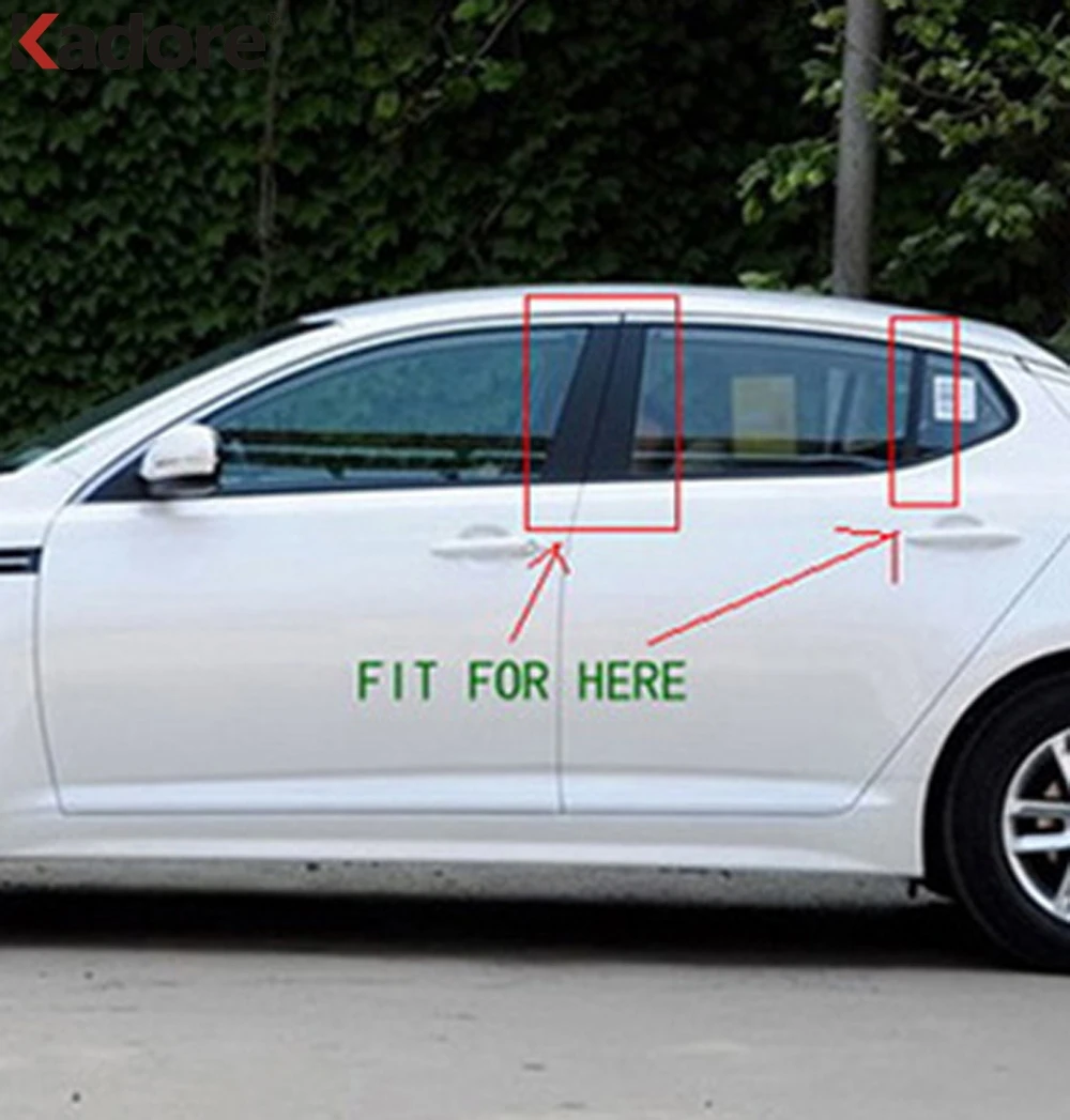 For KIA K5 Optima 2011 2012 2013 2014 2015 Stainless Steel Car Window B