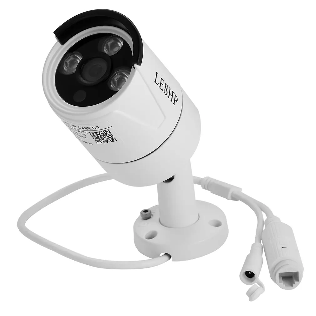 LESHP HD 4.0MP POE IP пуля камера наружная Водонепроницаемая камера безопасности День/ночное видение Обнаружение движения интеллектуальная сигнализация