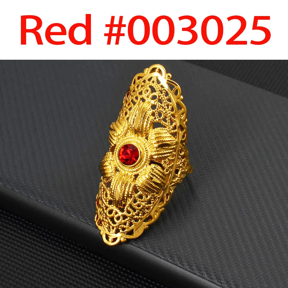 XuHuang African Jewelry 24K Gold Plated Large Women Rings Dubai Ethiopia  Luxury Big Ring Suitable For Wedding And Party Gifts - AliExpress