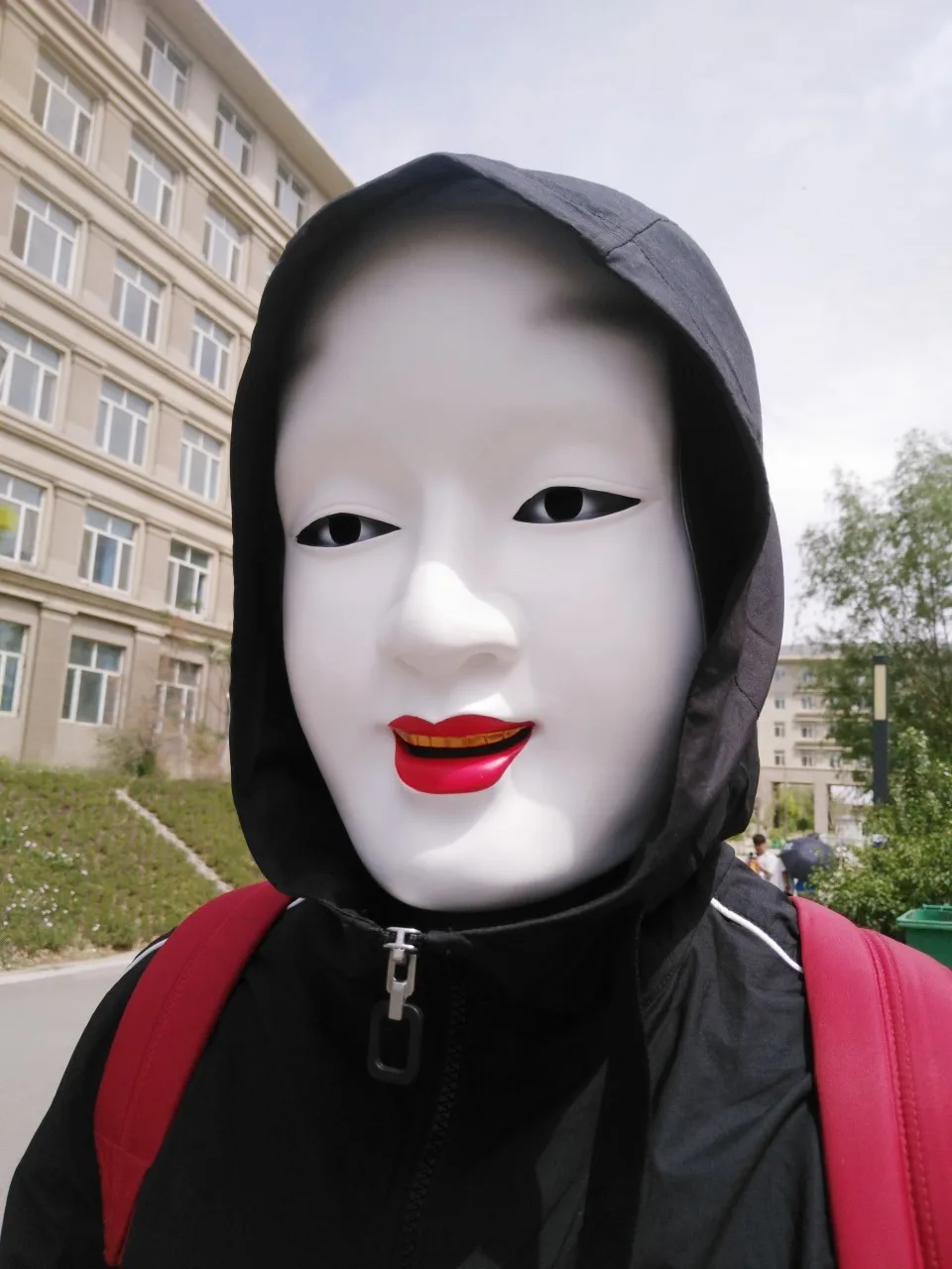 Полнолицевая японская танцевальная белая маска Noh Shite Koomote Косплей демона для
