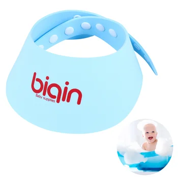 

Practical Lovely Adorable Adjustable Bathing Protection Caps Soft Caps Safe Shampoo Caps Baby Shower Caps